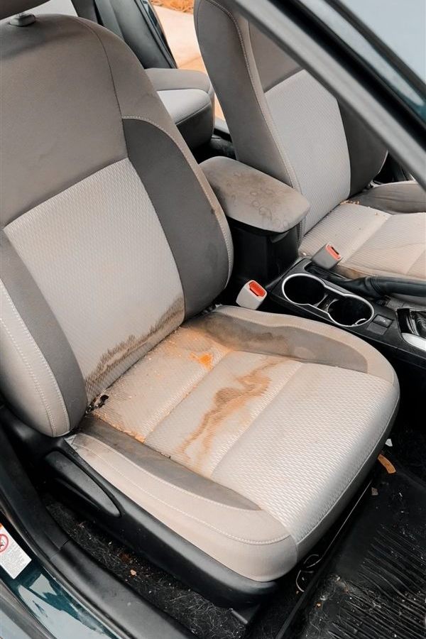 Upholstery needing a deep shampoo before