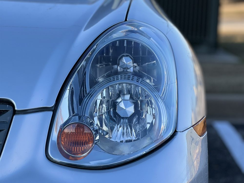 A single restored headlight